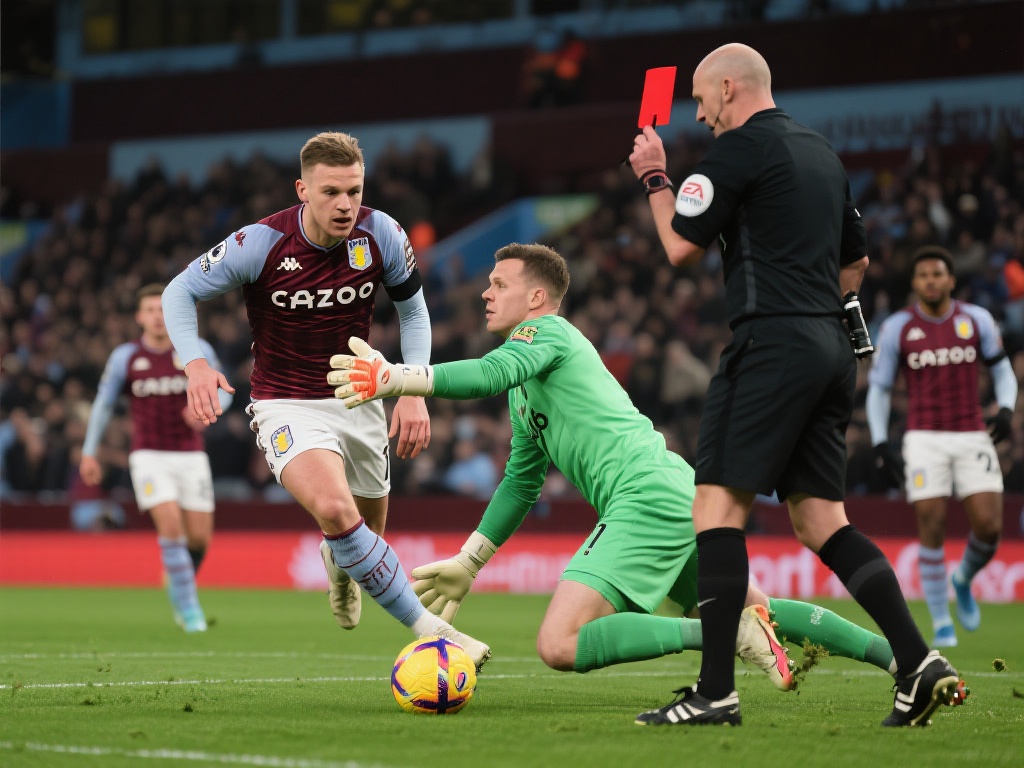 维拉0-2曼联梦碎欧冠 霍伊伦造红牌引争议